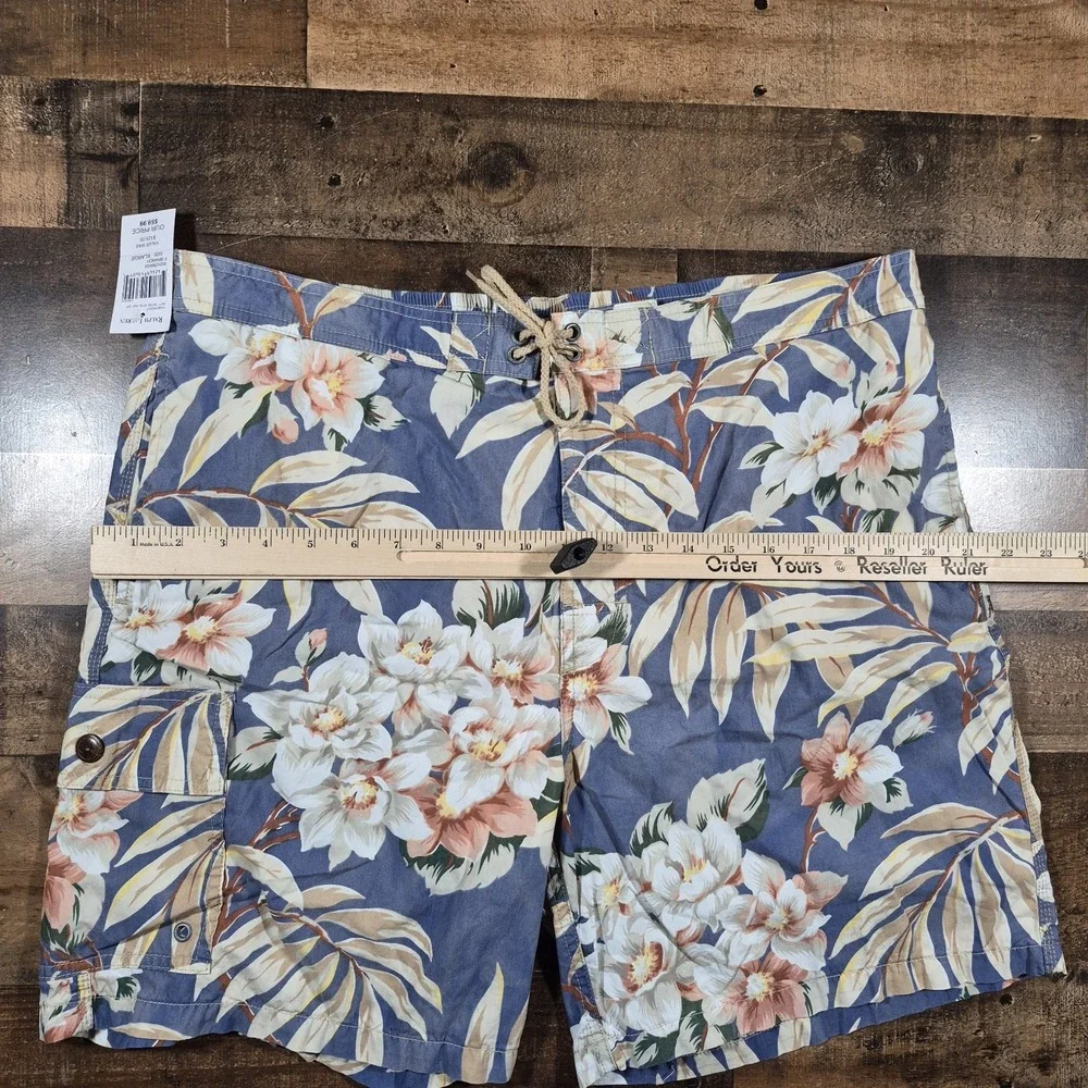 Vintage 90s Polo Ralph Lauren Swim Trunks Shorts Mens XL Floral New